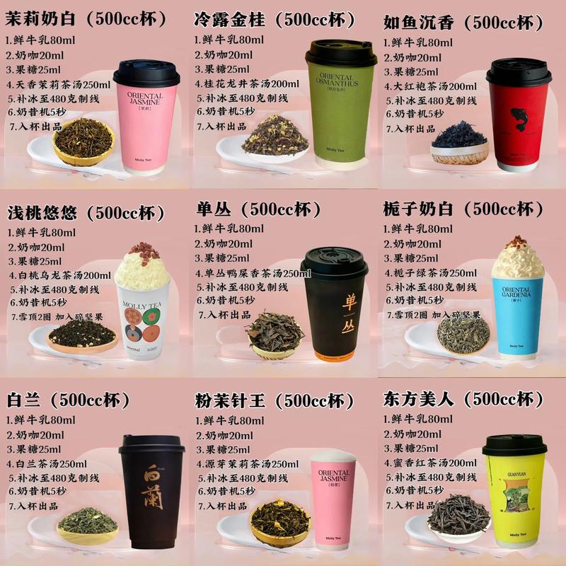 一杯500cc奶茶的比例